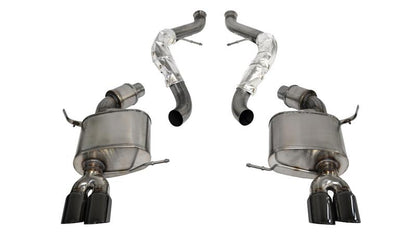 CORSA Performance Corsa 2008-2012 BMW M3 E90 Black Sport Cat-Back Exhaust