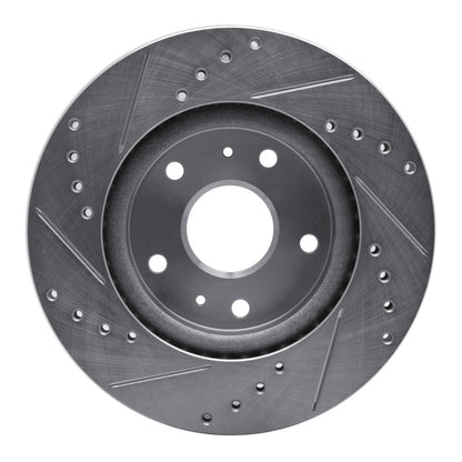 R1 Concepts R1 07-19 Suzuki SX4 S-Cross (Mexico) Front Right Drilled & Slotted Silver Brake Rotor