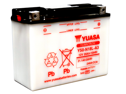 Yuasa Battery Yuasa Y50-N18L-A3 Yumicron 12-Volt Battery