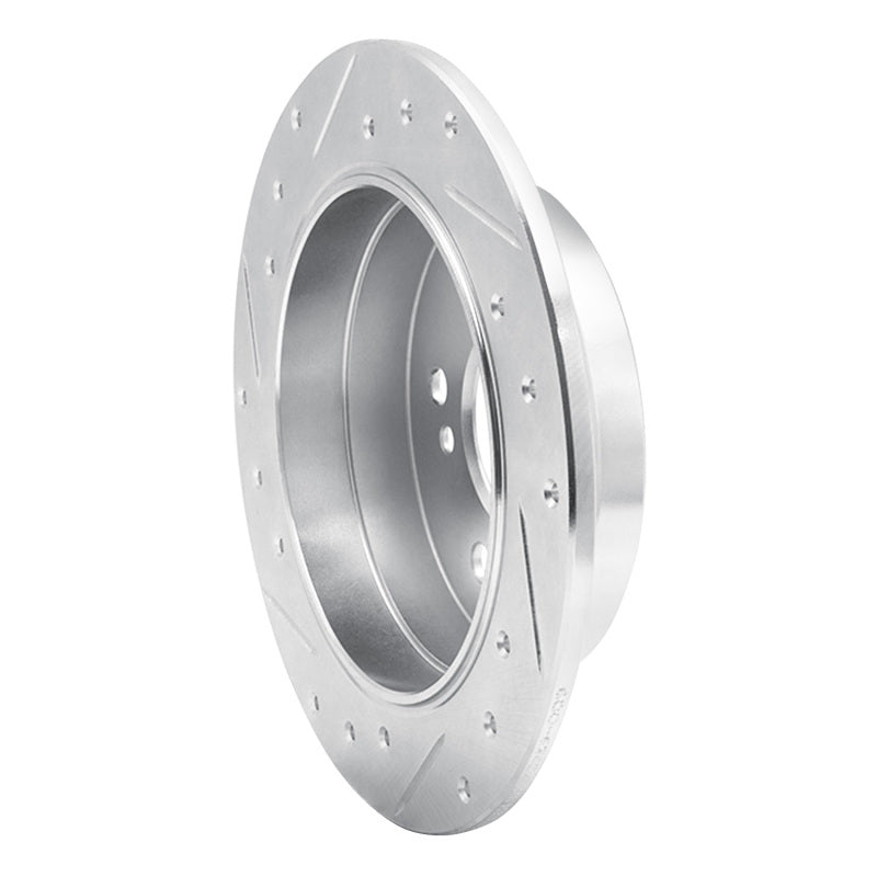 R1 Concepts R1 94-98 Mercedes-Benz C280 Rear Right Drilled & Slotted Silver Brake Rotor