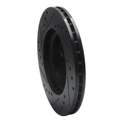 R1 Concepts R1 90-93 Asuna SUNFIRE Front Right Drilled & Slotted Black Brake Rotor