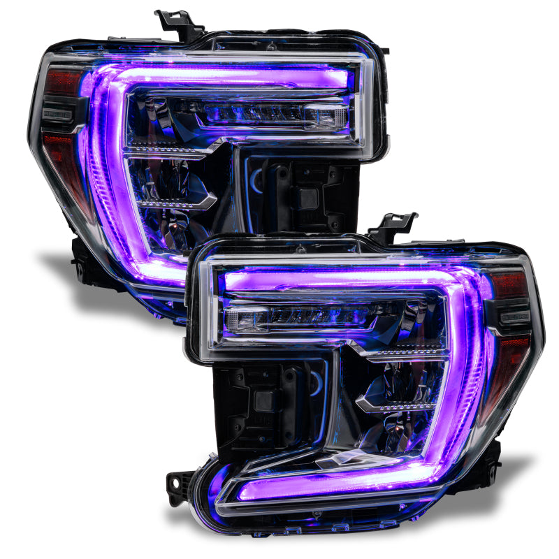 ORACLE Lighting Oracle 19-21 GMC Sierra 1500 RGB+W Headlight DRL Upgrade Kit - ColorSHIFT