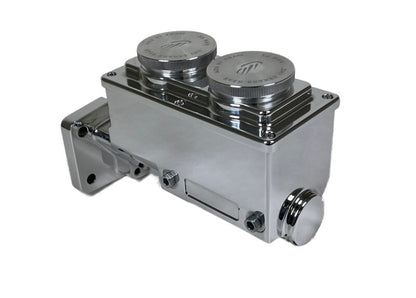 Baer Brakes Mopar 1-1/8in Bore Remaster 4-Bolt Right Port Master Cylinder Assembly - Polished