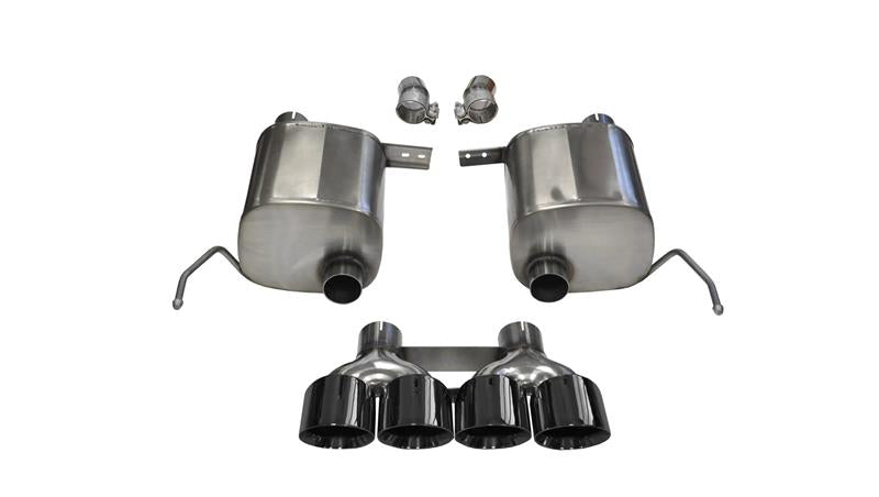 CORSA Performance Corsa 14-19 Chevy Corvette C7 Coupe 6.2L V8 AT/MT 2.75in Valve-Back Dual Rear Exit Black Xtreme Exht