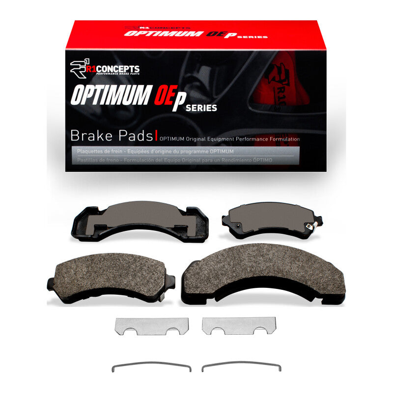 R1 Concepts R1 97-12 Chevrolet P30 Front/Rear Optimum OE Pads & Hardware Kit