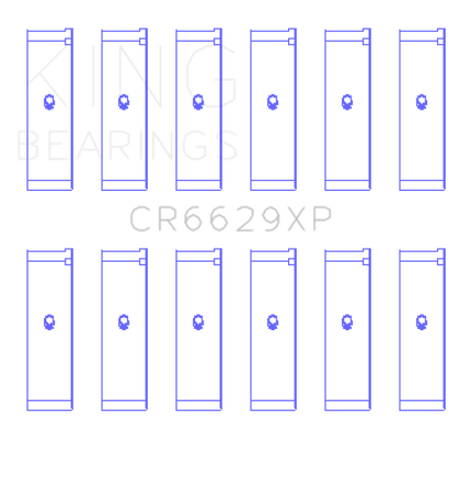 King Engine Bearings Mitsubishi 6G72 (Size 0.26) Connecting Rod Bearing Set