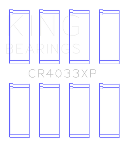 King Engine Bearings Honda F20C/F22C/97-01 H22A4 Rod Bearing Set - Size +0.25mm