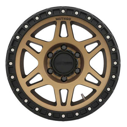 Method Wheels Method MR312 17x8.5 0mm Offset 6x120 67mm CB Method Bronze/Black Street Loc Wheel