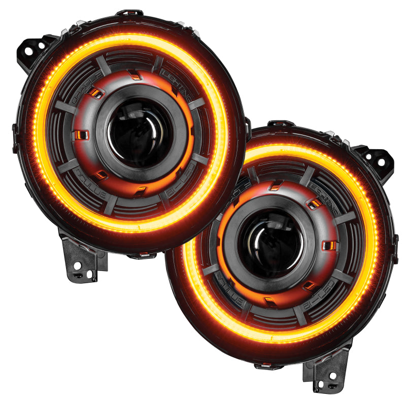 ORACLE Lighting Oracle Jeep JL/Gladiator JT Oculus Bi-LED Projector Headlights - Amber/White Switchback