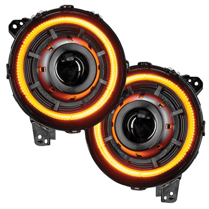 ORACLE Lighting Oracle Jeep JL/Gladiator JT Oculus Bi-LED Projector Headlights - Amber/White Switchback