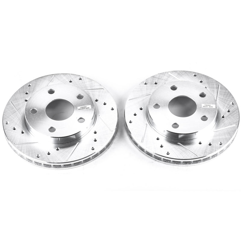PowerStop Power Stop 91-95 Toyota MR2 Front Evolution Drilled & Slotted Rotors - Pair