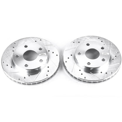 PowerStop Power Stop 91-95 Toyota MR2 Front Evolution Drilled & Slotted Rotors - Pair