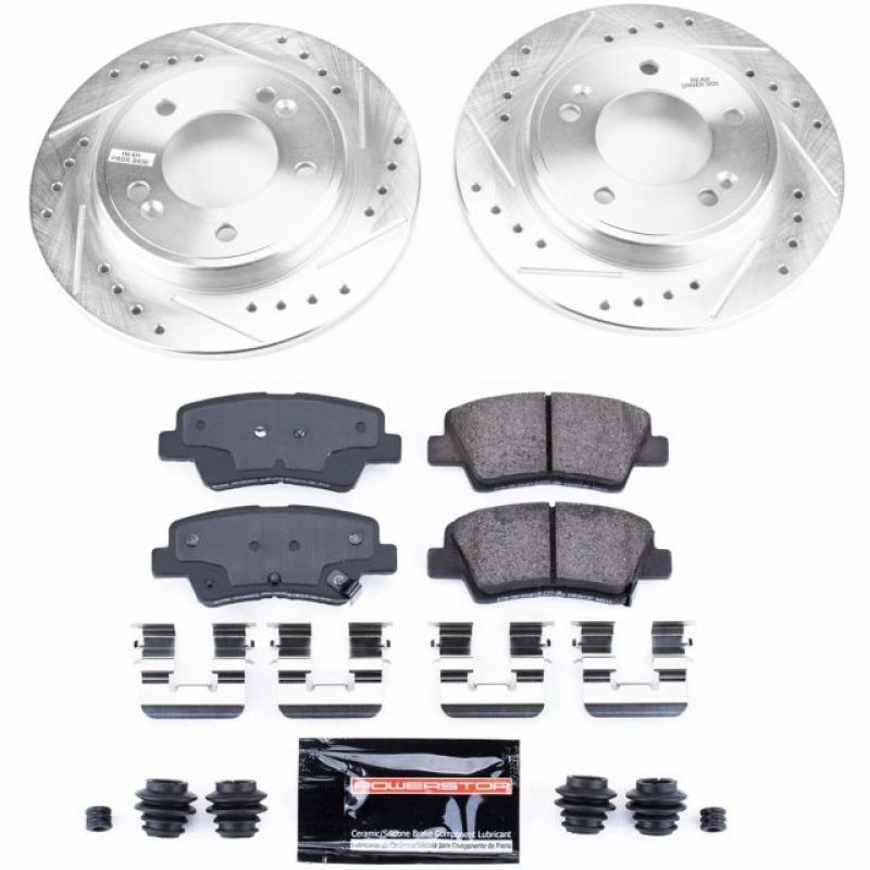 PowerStop Power Stop 2019 Hyundai Veloster Rear Z23 Evolution Sport Brake Kit