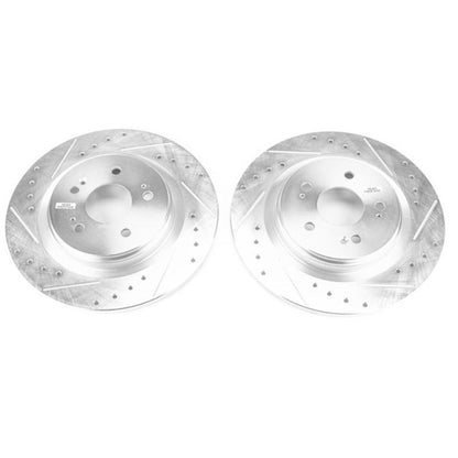 PowerStop Power Stop 18-19 Honda Odyssey Rear Evolution Drilled & Slotted Rotors - Pair