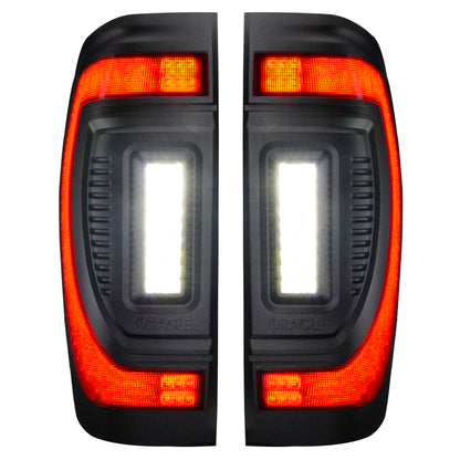 ORACLE Lighting Oracle 19-23 GMC Sierra Black Series Flush Style LED Tail Lights - Factory Halogen