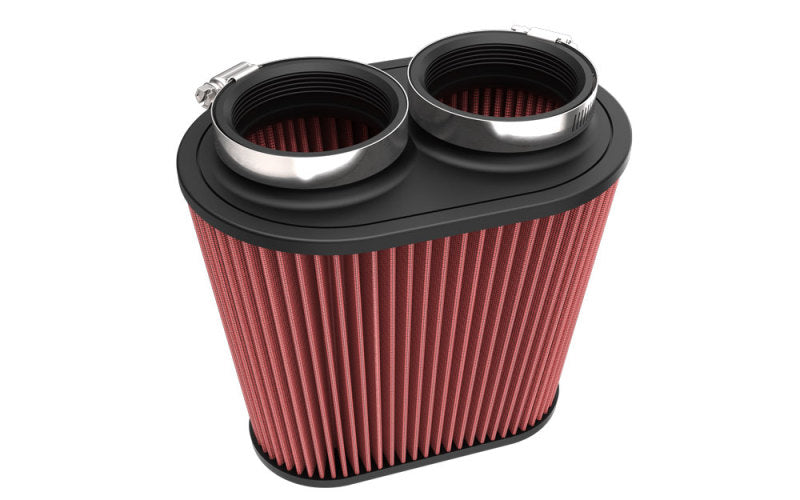 K&N Engineering K&N Universal Clamp-On Air Filter 3in Dual Flange 9in x 6in Base 7.5in x 3.688in Top 7.5in Height