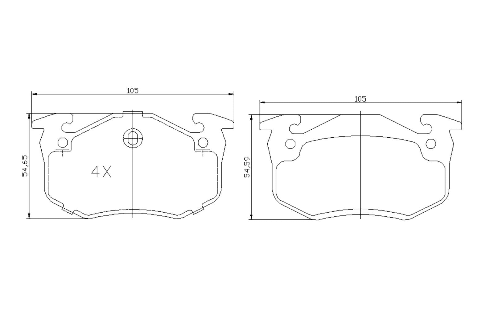 BOGAP P8210111 Brake Pad Set, Disc Brake