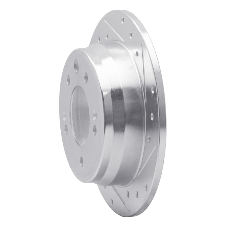 R1 Concepts R1 09-16 Hyundai TUCSON Rear Right Drilled & Slotted Silver Brake Rotor