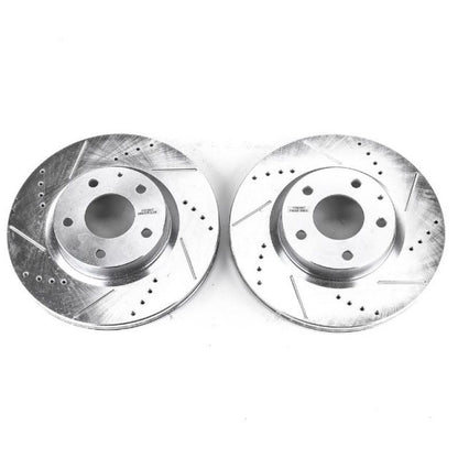 PowerStop Power Stop 14-18 Mazda 3 Front Evolution Drilled & Slotted Rotors - Pair