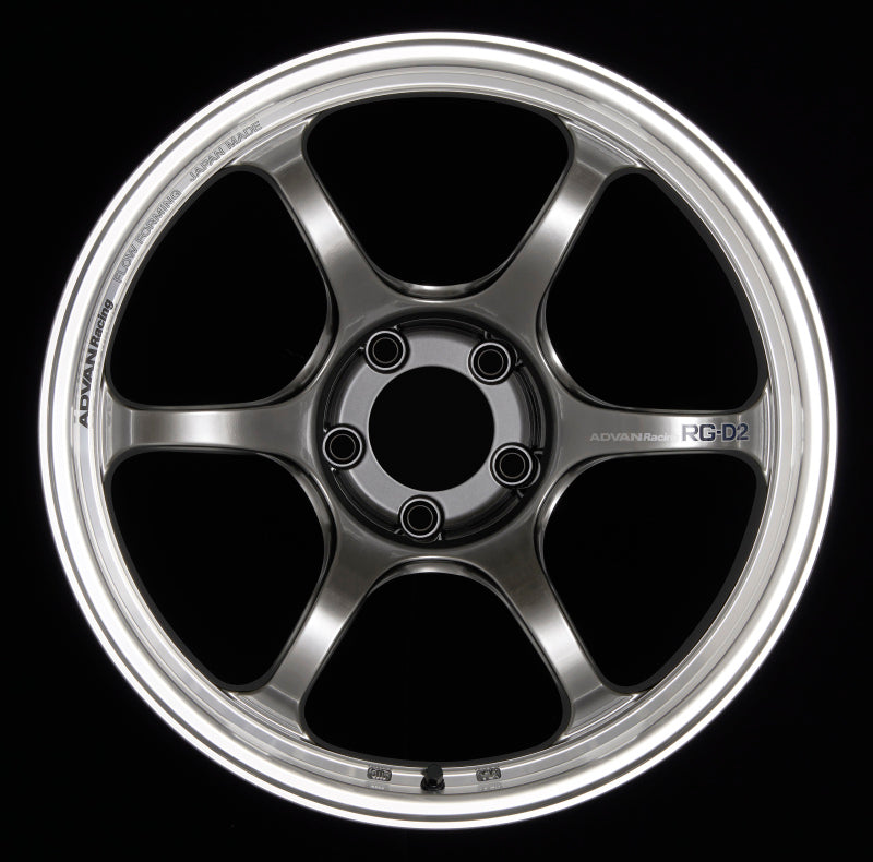 Advan RG-D2 18x9.0 +24 5x114.3 Machining and Racing Hyper Black Wheel