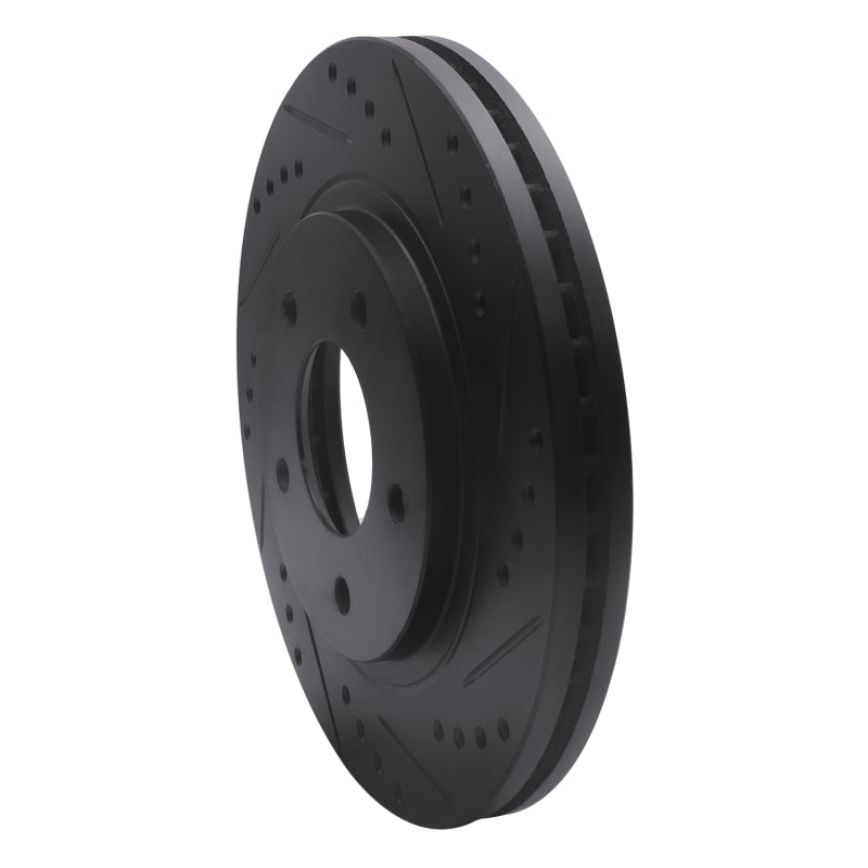 R1 Concepts R1 94-01 Buick Regal Front Right Drilled & Slotted Black Brake Rotor
