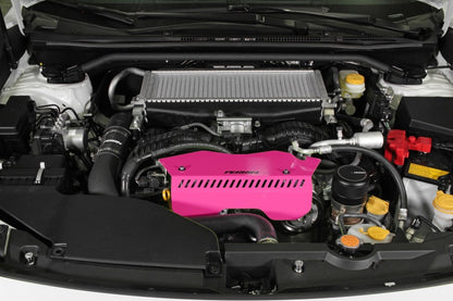 Perrin Performance PERRIN 22-26 Subaru WRX Pulley Cover - Hyper Pink (TALL - For Use w/o PERRIN AOS)