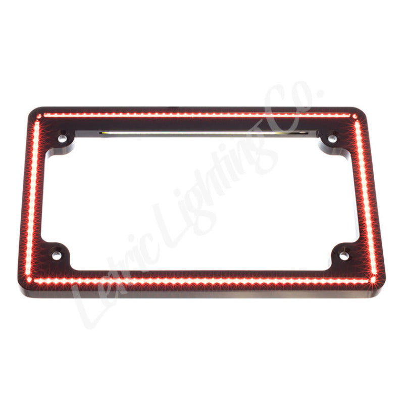 Letric Lighting 96-17 HD Sptstr/Dyna/Stail/RK/EGlide/RGlide/SGlide Perfect Plate LT Lcs Plate Blk