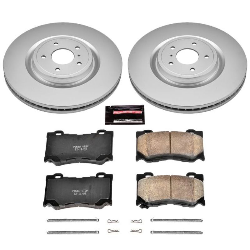 PowerStop Power Stop 09-13 Infiniti FX50 Front Z17 Evolution Geomet Coated Brake Kit