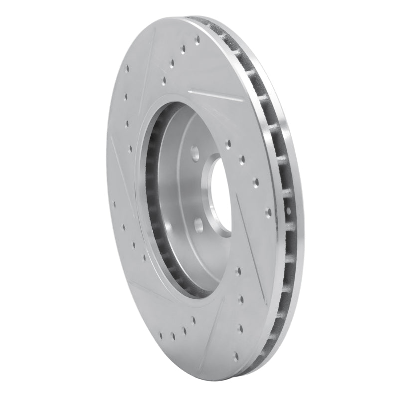 R1 Concepts R1 01-08 Ford Mondeo (Mexico) Front Right Drilled & Slotted Silver Brake Rotor