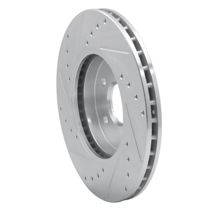 R1 Concepts R1 01-08 Ford Mondeo (Mexico) Front Right Drilled & Slotted Silver Brake Rotor