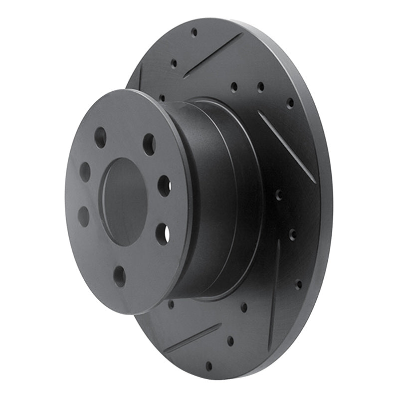 R1 Concepts R1 72-78 Volkswagen Type 2 Front Left Drilled & Slotted Black Brake Rotor