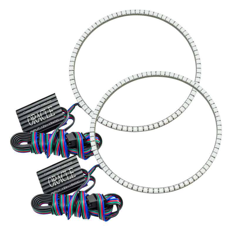 ORACLE Lighting Oracle Jeep Wrangler TJ 97-06 LED Waterproof Halo Kit - ColorSHIFT w/o Controller