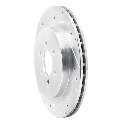 R1 Concepts R1 92-02 Dodge Viper Rear Left Drilled & Slotted Silver Brake Rotor