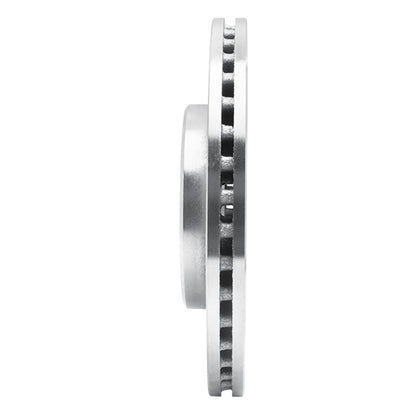 R1 Concepts R1 84-87 Toyota Cressida Front Right Drilled & Slotted Silver Brake Rotor