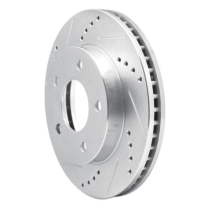 R1 Concepts R1 83-96 Buick CENTURY Front Left Drilled & Slotted Silver Brake Rotor
