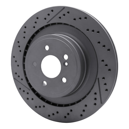 DFC 10-18 Mercedes-Benz C63 AMG Rear Drilled GeoSPEC Coated Rotor and Slotted