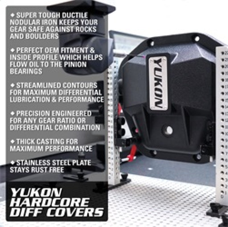 Yukon Gear & Axle Yukon Gear Hardcore Diff Cover for Dana 44 - Nodular Iron Yukon Cover