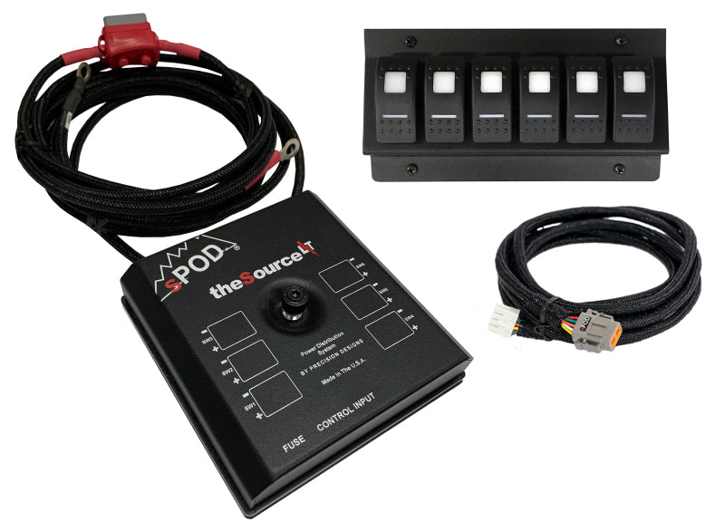 sPOD 12-17 Toyota Tundra SourceLT w/Red LED Switch Panel