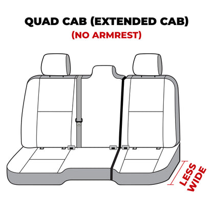 Covercraft 19-23 Dodge RAM 1500 Polycotton SeatSaver Custom Second Row Seat Covers - Grey
