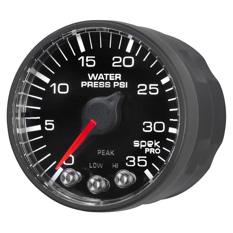 Autometer Spek-Pro 52.4mm 0-35 PSI Digital Stepper Motor Water Pressure Gauge