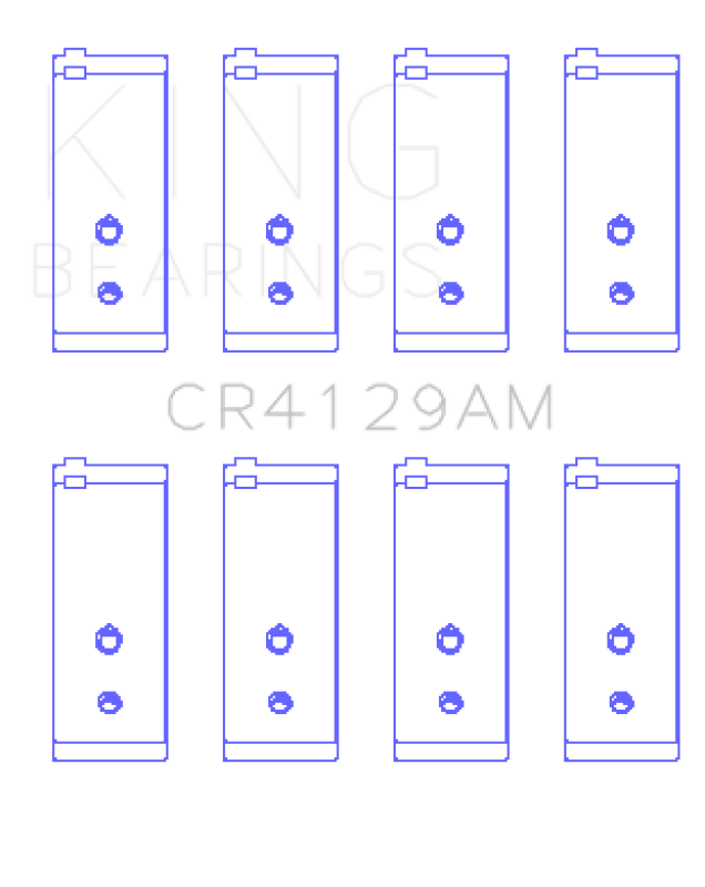 King Engine Bearings Toyota 18R/21R (Size +0.25mm) Connecting Rod Bearing Set