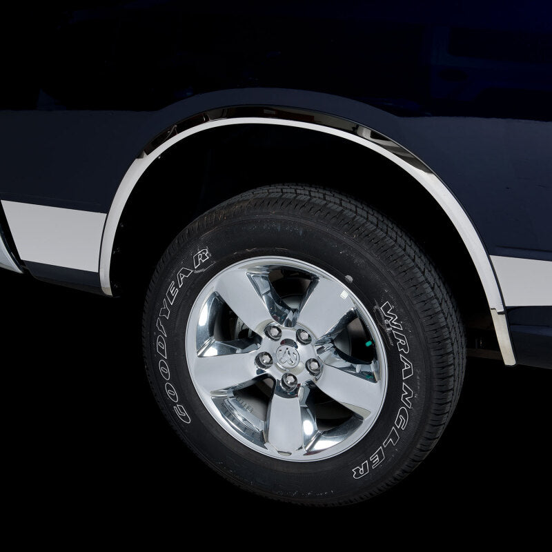Putco 03-08 RAM Mega Cab 6.5ft Short Box - 8in Wide - 12pcs Stainless Steel Rocker Panels