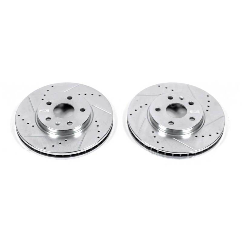 PowerStop Power Stop 08-14 Cadillac CTS Front Evolution Drilled & Slotted Rotors - Pair