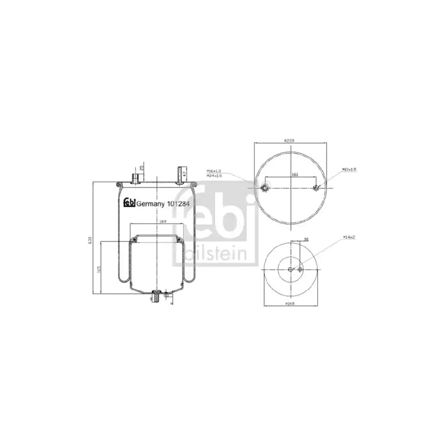 Febi Bilstein 101284 Boot, Air Suspension