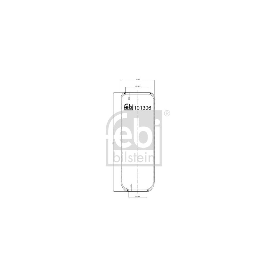 Febi Bilstein 101306 Boot, Air Suspension