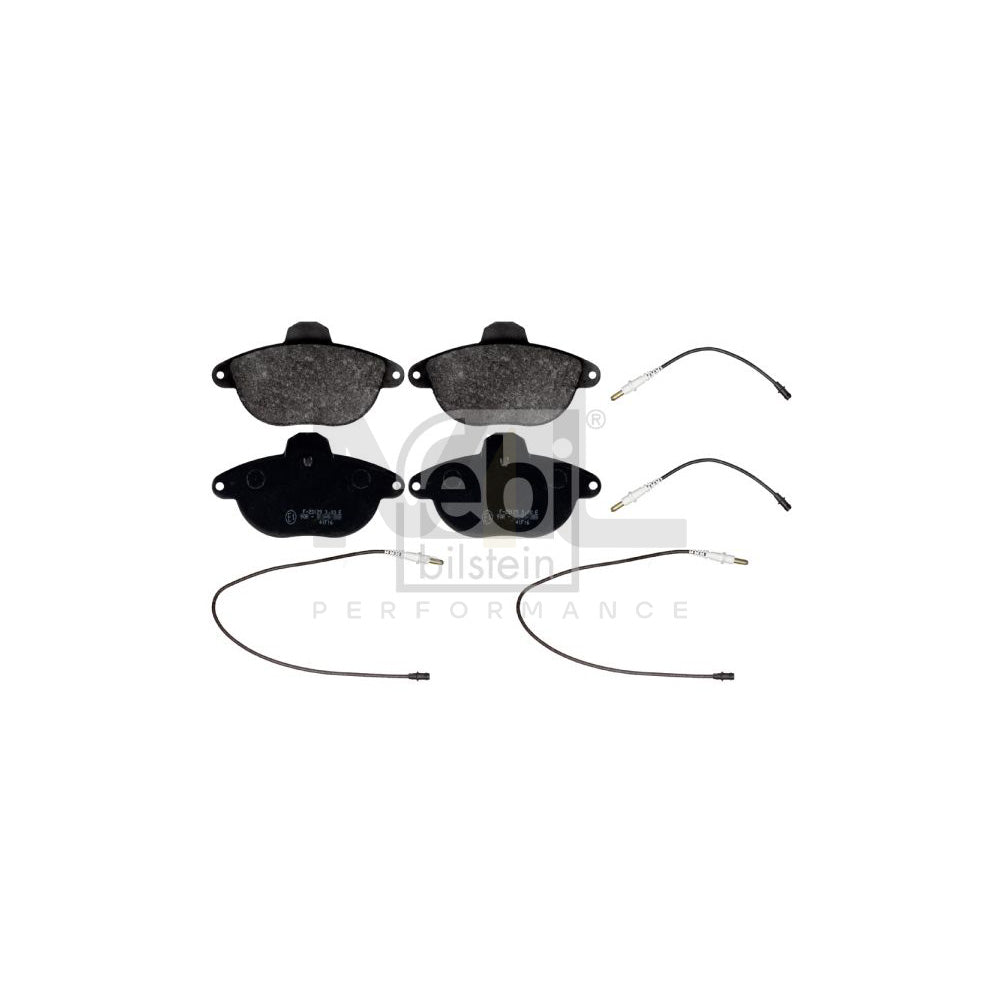 Febi Bilstein 116037 Brake Pad Set For Citroën Xantia Front Axle, Incl. Wear Warning Contact