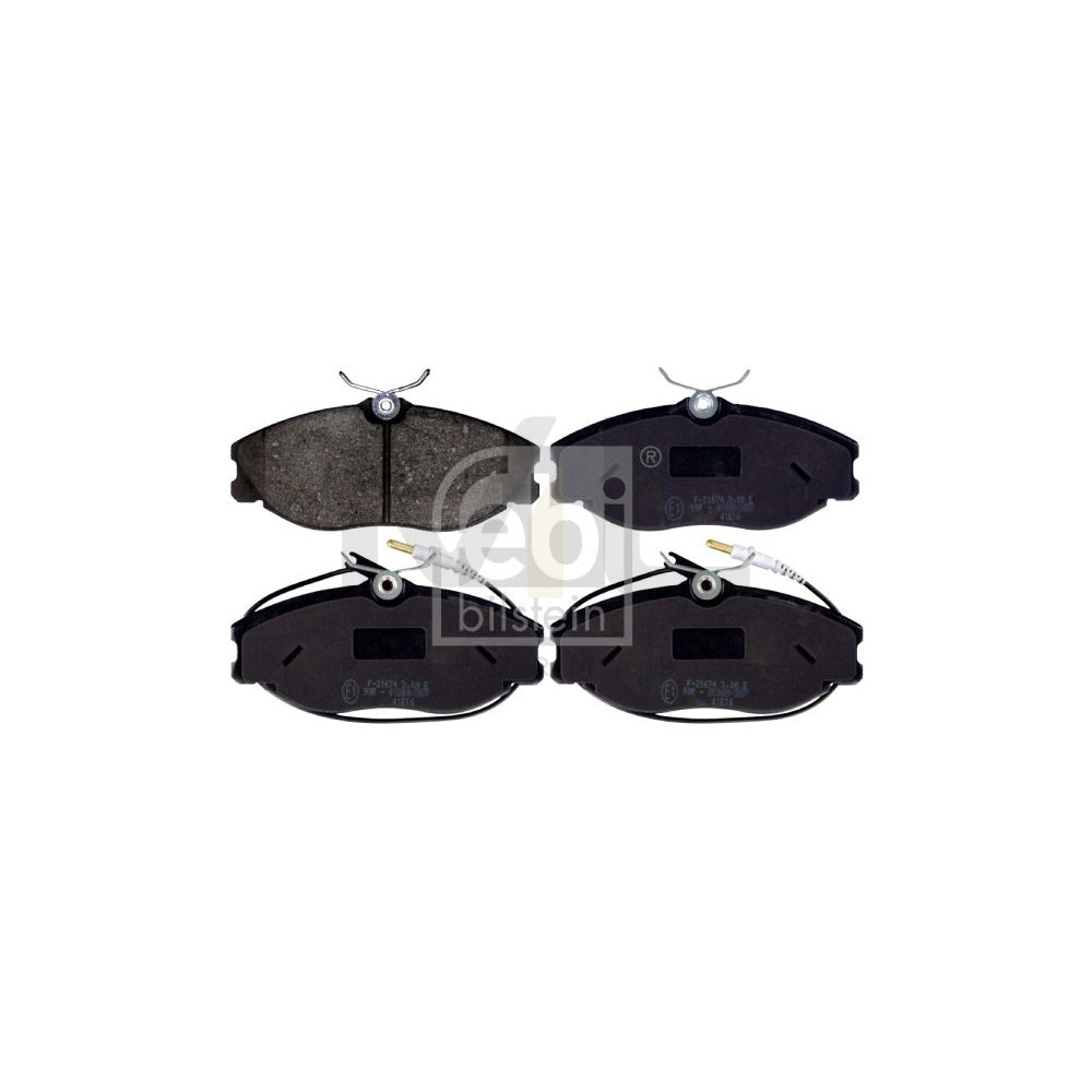 Febi Bilstein 116166 Brake Pad Set For Peugeot 306 Hatchback Front Axle