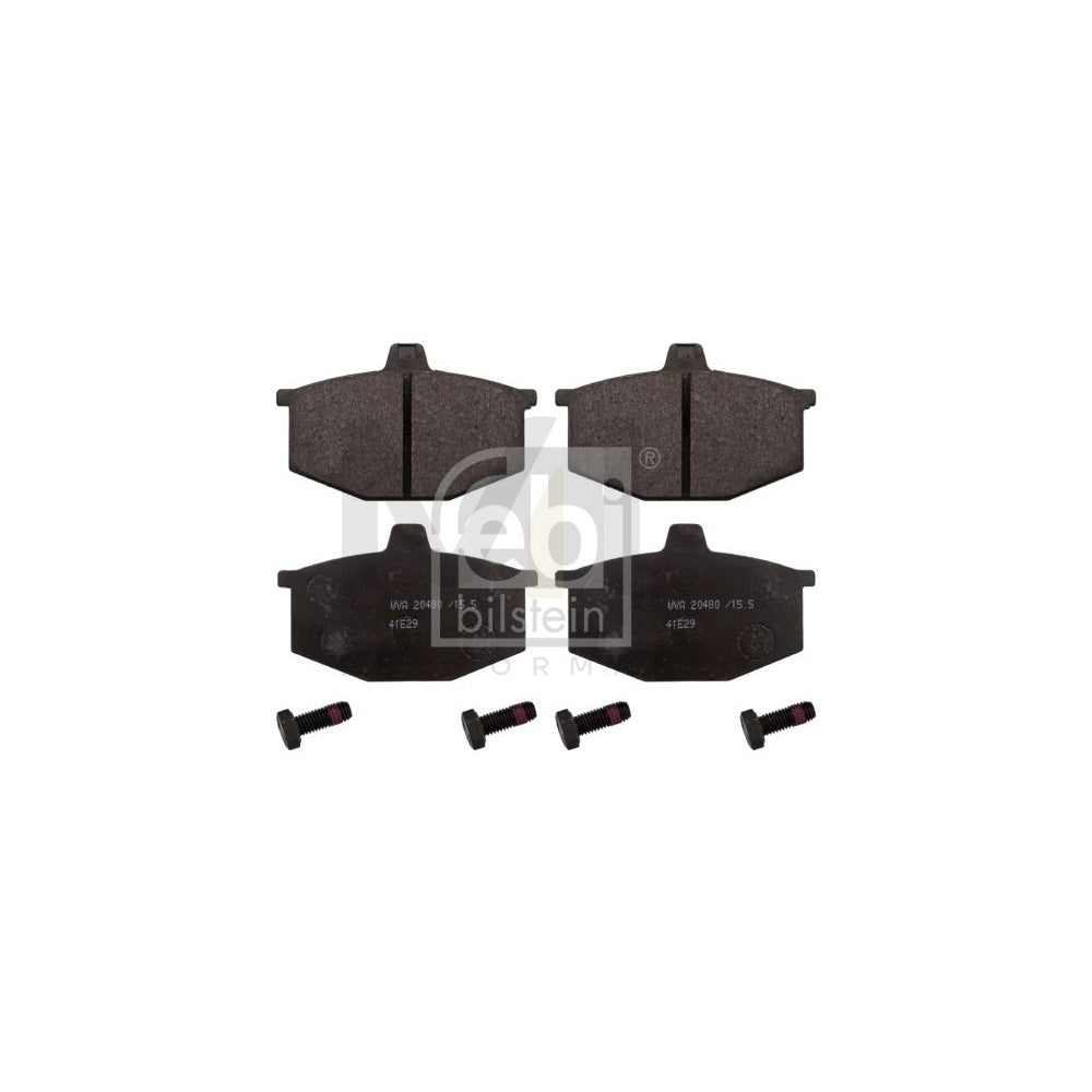Febi Bilstein 116181 Brake Pad Set For Renault 4 Estate Front Axle, With Bolts/Screws