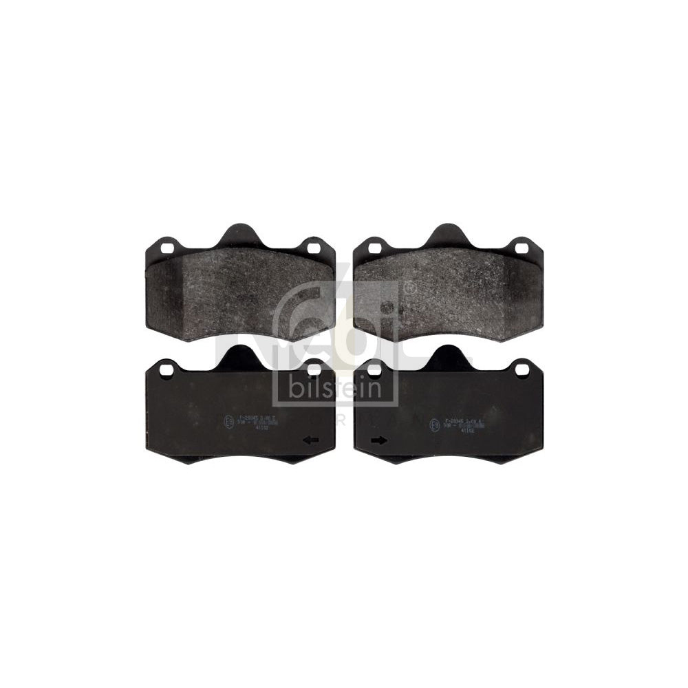Febi Bilstein 116207 Brake Pad Set Front Axle, Excl. Wear Warning Contact