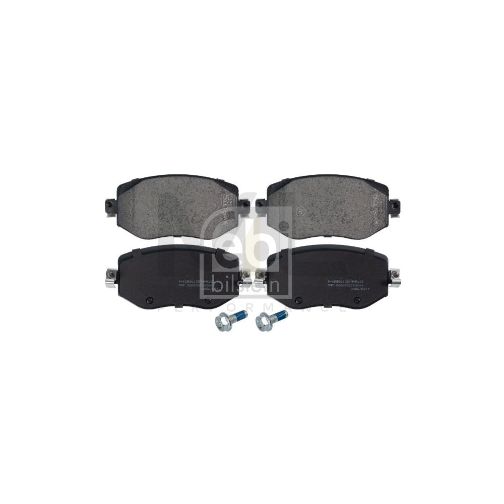 Febi Bilstein 116245 Brake Pad Set For Renault Megane Front Axle, With Fastening Material